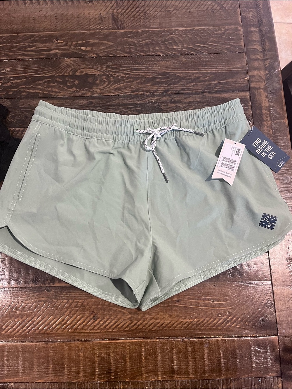Salty Crew Women's Athletic Shorts - Sage Green